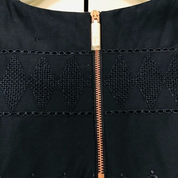 NWT: Ted Baker Forelli Ruffle Embroidered Top - Picture 8 of 15